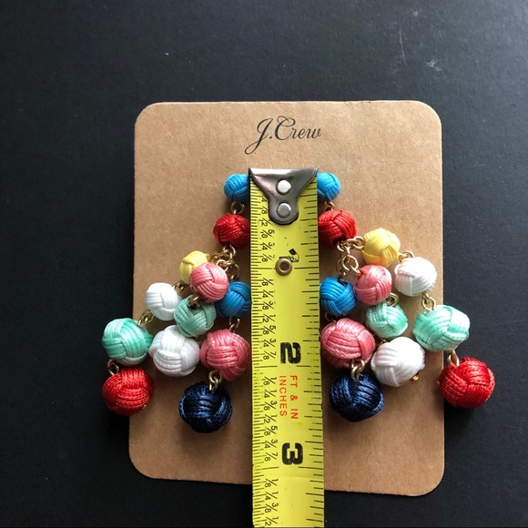 NWT J. Crew knot chandelier earrings - Picture 3 of 6